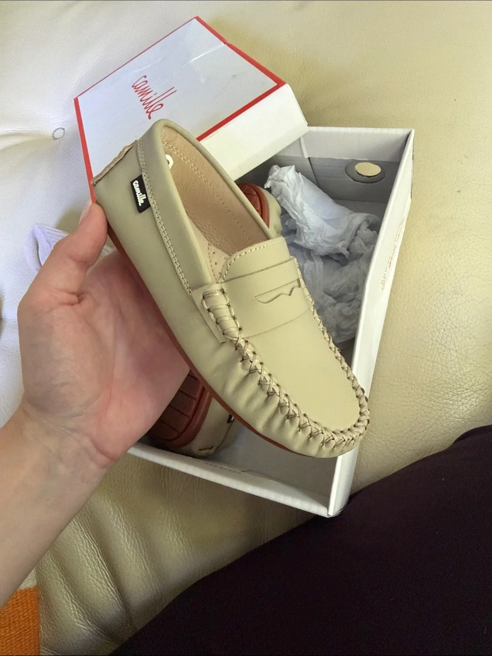 Stella Kids Dress Shoes - Sand
